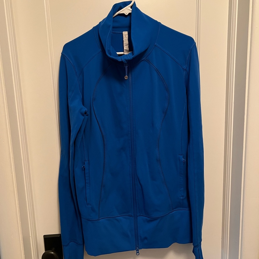 Lululemon long zip (In Stride I believe) Jacket